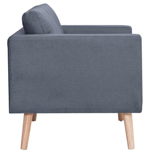 Ensemble de canapés à 2 places et à 3 places Tissu Gris foncé