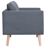 Ensemble de canapés à 2 places et à 3 places Tissu Gris foncé