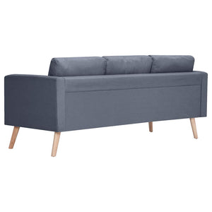 Ensemble de canapés à 2 places et à 3 places Tissu Gris foncé