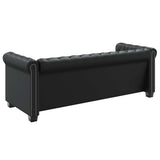 Canapé Chesterfield à 2 places et à 3 places noir