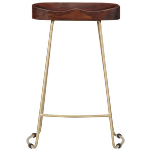 Tabourets de bar Gavin lot de 2 bois de manguier massif