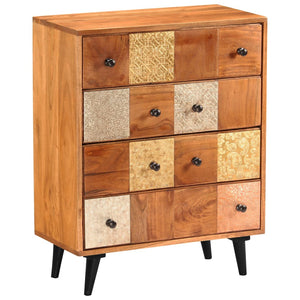 Commode à tiroirs 60x30x75 cm Bois d'acacia massif