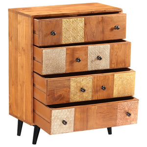 Commode à tiroirs 60x30x75 cm Bois d'acacia massif