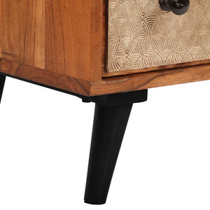 Commode à tiroirs 60x30x75 cm Bois d'acacia massif