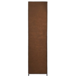 Garde-robe avec 4 compartiments Marron 175x45x170 cm
