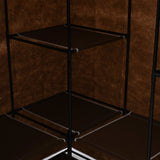 Garde-robe d'angle Marron 130x87x169 cm