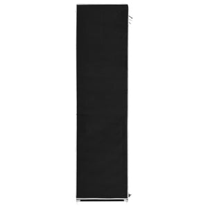 Armoire avec compartiments et barres Noir 150x45x175 cm Tissu