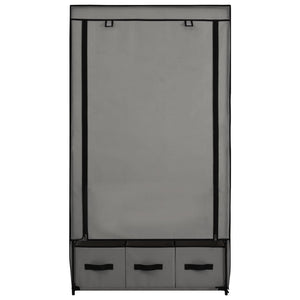 Garde-robe Gris 87 x 49 x 159 cm Tissu