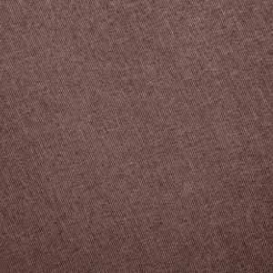 Canapé à 3 places tissu marron