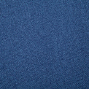 Canapé à 2 places tissu bleu