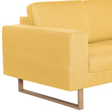 Canapé à 3 places tissu jaune