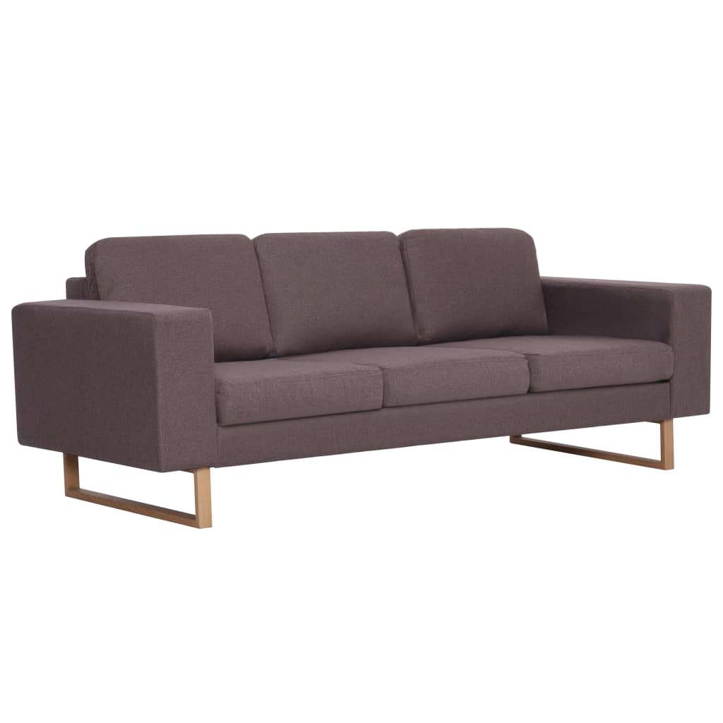 Canapé à 3 places tissu taupe