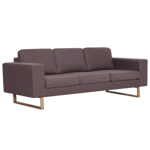 Canapé à 3 places tissu taupe