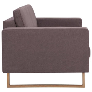 Canapé à 3 places tissu taupe