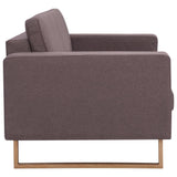 Canapé à 3 places tissu taupe