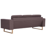 Canapé à 3 places tissu taupe