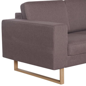 Canapé à 3 places tissu taupe