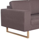 Canapé à 3 places tissu taupe