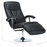 Fauteuil TV noir similicuir