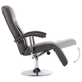 Fauteuil TV gris similicuir