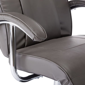 Fauteuil TV gris similicuir