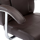 Fauteuil TV marron similicuir