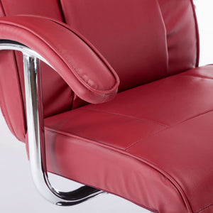 Fauteuil TV rouge bordeaux similicuir