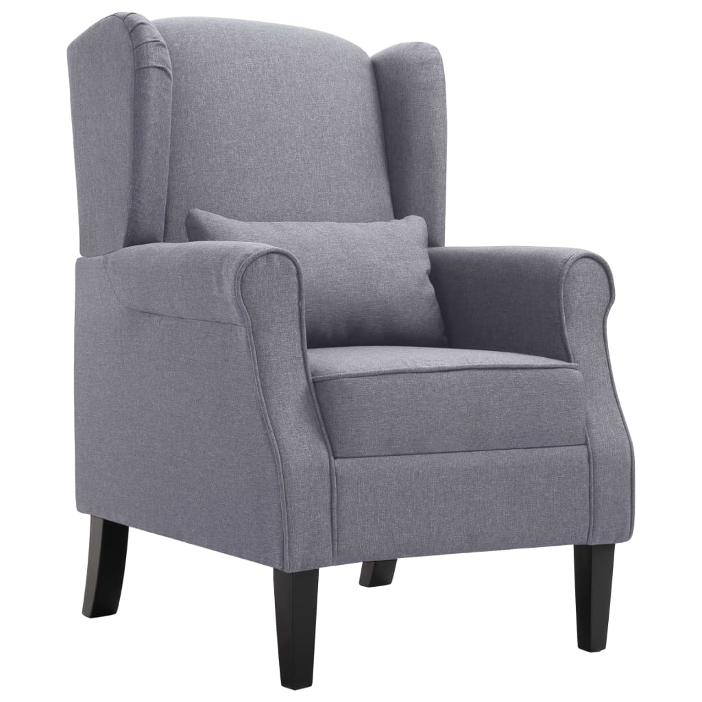 Fauteuil gris foncé tissu