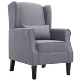 Fauteuil gris foncé tissu