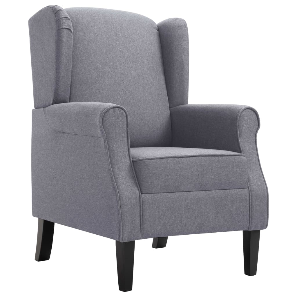 Fauteuil gris foncé tissu