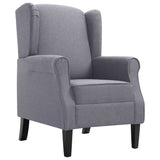 Fauteuil gris foncé tissu