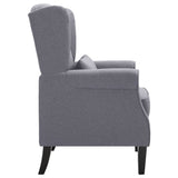 Fauteuil gris foncé tissu