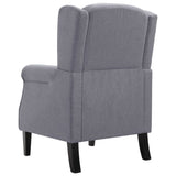 Fauteuil gris foncé tissu