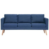 Ensemble de canapé 2 pcs tissu bleu
