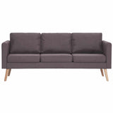Ensemble de canapé 2 pcs tissu taupe