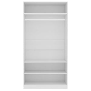Garde-robe Blanc 100 x 50 x 200 cm Bois d'ingénierie