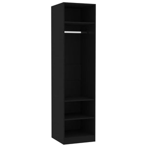 Garde-robe Noir 50x50x200 cm Bois d'ingénierie