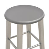 Tabourets de bar lot de 2 anthracite MDF