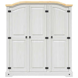 Garde-robe avec 3 portes Gamme Corona pin mexicain Blanc