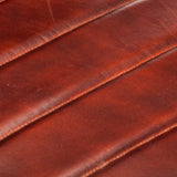 Fauteuil Marron foncé Cuir véritable