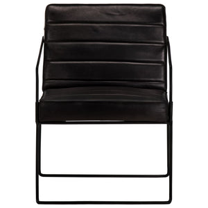 Fauteuil Noir Cuir véritable
