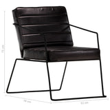 Fauteuil Noir Cuir véritable