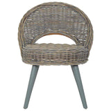 Chaise de canapé rotin kubu gris