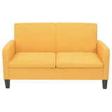 Ensemble de canapés 2 pcs Tissu Jaune