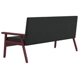 Ensemble de canapés 2 pcs noir similicuir