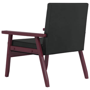 Ensemble de canapés 3 pcs noir similicuir
