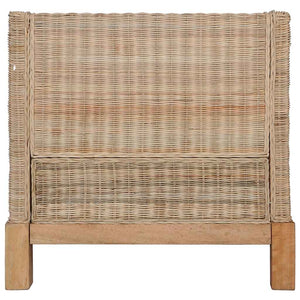 Ensemble de canapés 2 pcs avec coussins Rotin naturel