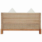 Ensemble de canapés 2 pcs avec coussins Rotin naturel