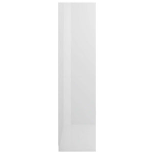 Garde-robe Blanc brillant 100x50x200 cm Bois d'ingénierie