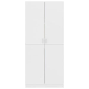 Garde-robe Blanc 80x52x180 cm Bois d’ingénierie